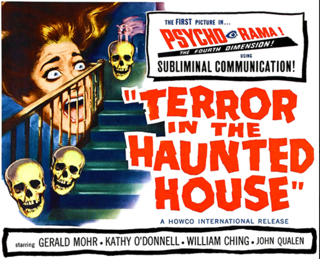 movie poster terror in the haunted house